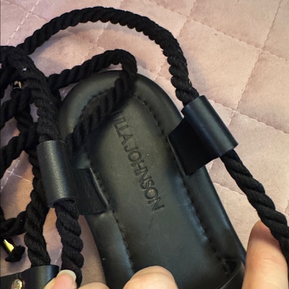 ULLA JOHNSON EVA ROPE TIE FLAT SANDALS 41 - Picture 8 of 8